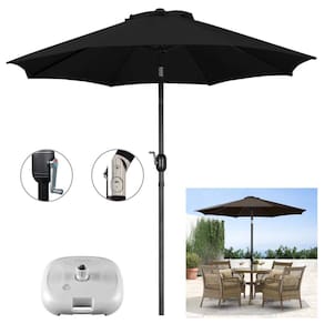 Ombrelone 3 metros Com Base Branca Articulado De Manivela Maresias Para Piscina - AMZ