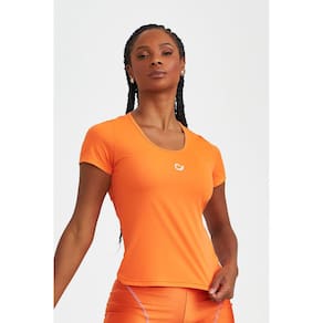 Blusa com Abertura nas Costas Cajubrasil Laranja Tangerina