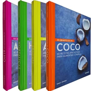 4 Livros Os Benefícios dos Alimentos (Alho, Hortaliça, Abacate e Coco): 160 Receitas Fantásticas Para Melhorar Sua Saúde