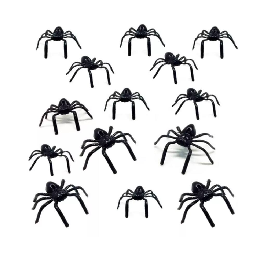 Aranhas Fake Festas Pegadinhas Preta C/ 100 Pçs