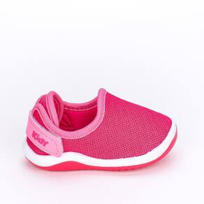 Tênis Infantil Bebê Calce Fácil Kidy Colors Comfort Pink