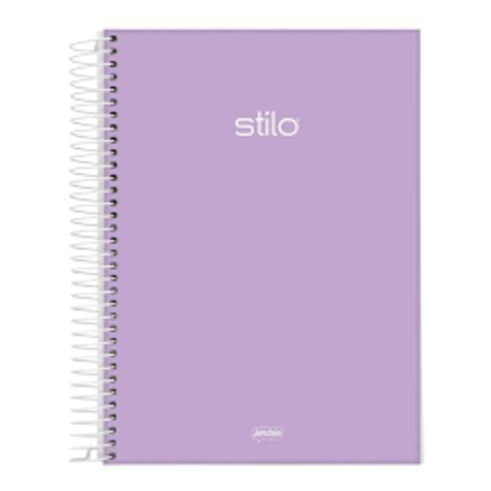Caderno Capa Dura 10 Mat. 160 Folhas Jandaia Lilás