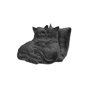Gatinhos Filhote Deitado Decorativo Cinza