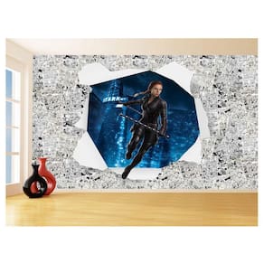Papel De Parede 3D Heróis Página Quadrinhos Hq 3,5M Nhma213