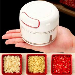 Mini Processador Alimentos Alho Cebola Legumes 2 Lâminas
