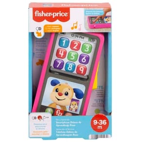 Telefone Deluxe de Aprendizagem Rosa Fisher Price Mattel HNM82