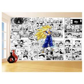 Papel De Parede Dragon Ball Goku Vegetto Anime 3,5M Dbz728