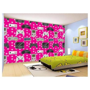 Papel De Parede 3D Infantil Controle Game Jogo 3,5M Azs268