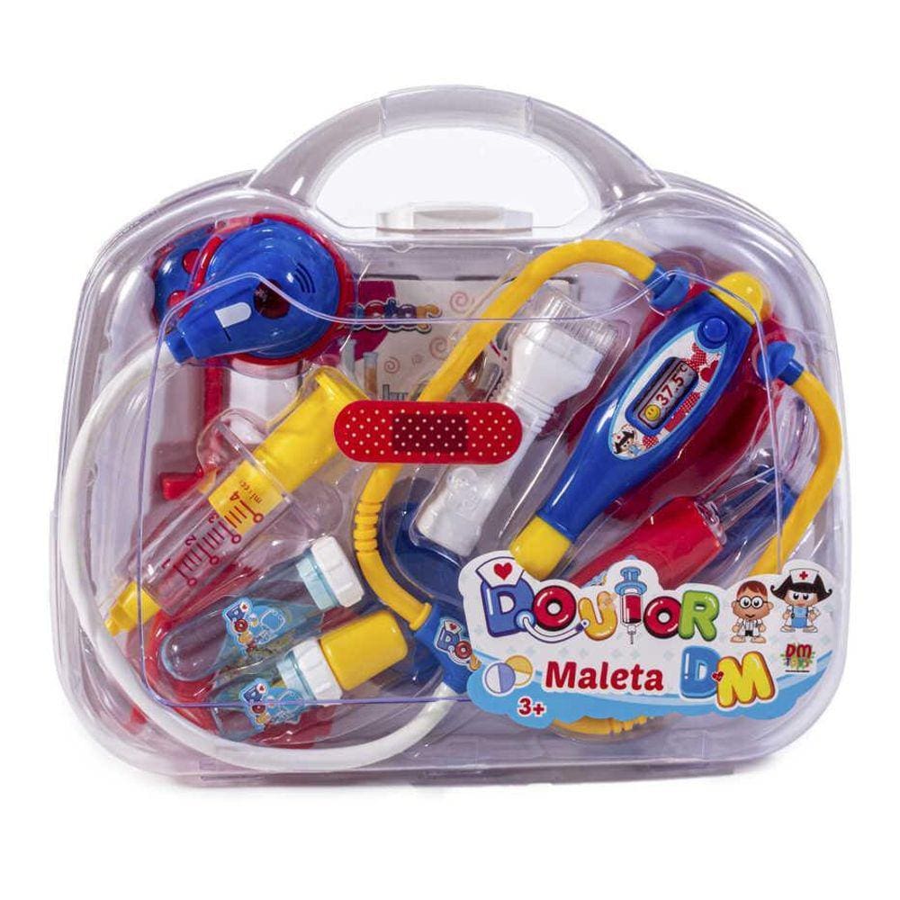 Kit Médico Infantil Doutor Maleta Azul Dm Toys 6174