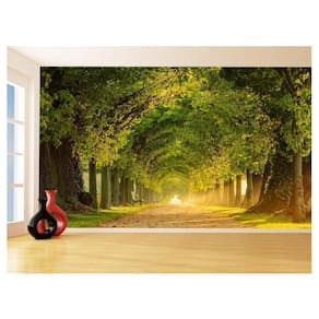 Papel De Parede 3D Estrada Caminho Paisagem 3,5M Nes139
