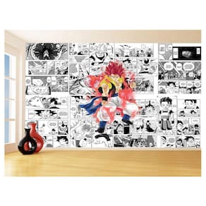 Papel De Parede Dragon Ball Goku Gegeta Anime 3,5M Dbz734