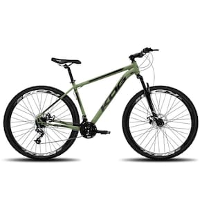 Bicicleta Aro 29 KOG 21 Marcha e Freio a Disco Verde Militar