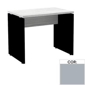 Mesa de Escritório Pé Painel PE25 em MDP 90 x 60 cm Cinza com Base Cinza