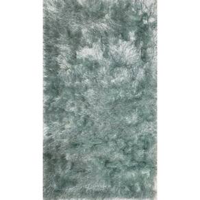 Tapete Fashion Silk Shaggy 90x140 Azul claro