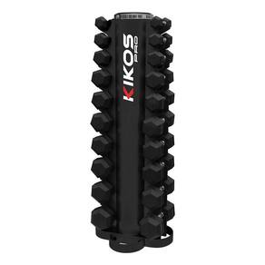 Torre De Halter Kikos Sextavado Emborrachado De 1 A 10Kg