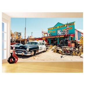 Papel De Parede 3D Carro Antigo Hot Rod Custom 3,5M Cxr94