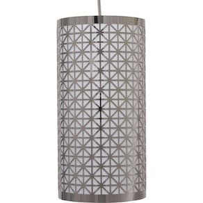 Pendente Lustre Apolo Inox Para Led Diâmetro 15 Cm