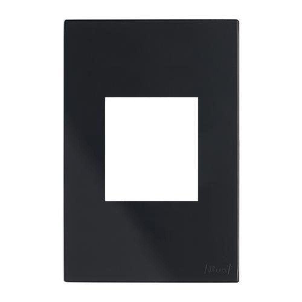 Placa P/2 Mod. Juntos Com Suporte 4X2- Recta Black Satin