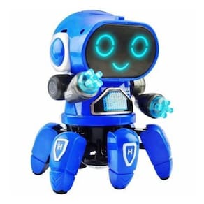 Brinquedo Grande, Médio, Pequeno Azul - Som E Led - Presente