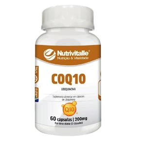 Coenzima Q10 Ubiquinona 200Mg 60 Capsulas Nutrivitalle