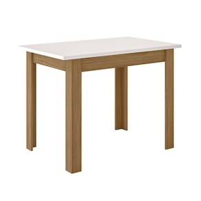 Mesa de Jantar Retangular 108cm Bellagio Carvalho/ Off White