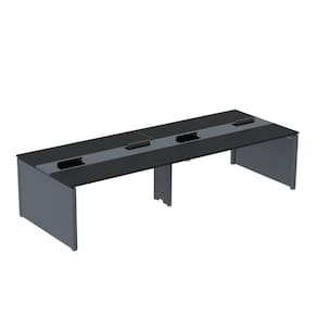 Mesa de Plataforma Dupla para 4 Pessoas Corporativa 120x140/4p Preto/Grafito