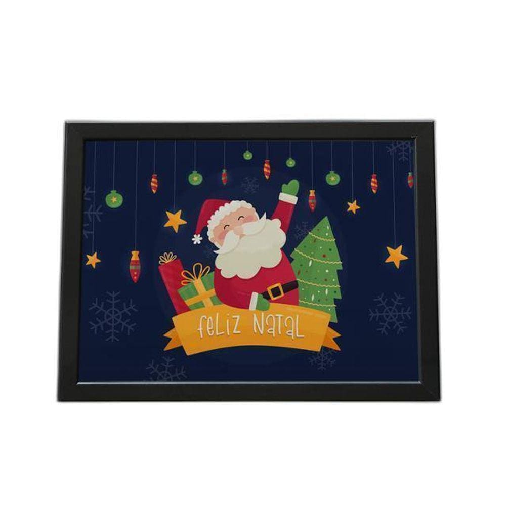 Quadro Com Moldura Feliz Natal Treno