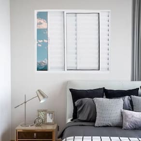 Janela Veneziana de Alumínio 3 Folhas 100 x 150cm Linha Modular Branco