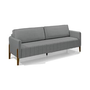 Sofá 3 Lugares Painita 184 Cm Konfort King Cinza
