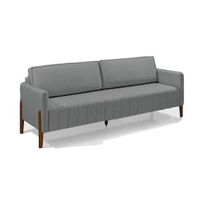 Sofá 4 Lugares Painita 204 Cm Konfort King Cinza