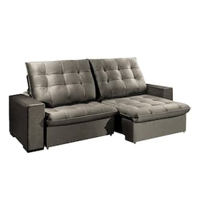 Sofá 4 Lugares Brasil 252 Cm Konfort King Capuccino