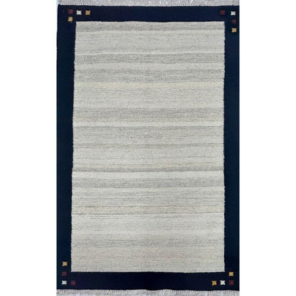 Tapete Kilim Jaipur 119x182 30 Preto/Cru