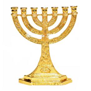 Menorah Candelabro Jerusalém Miniatura