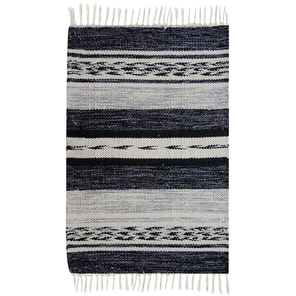 Tapete Kilim Raipur 200x300 Cinza Unico