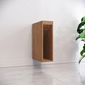 Balcão Porta Toalha 20cm Yasmin Espresso Móveis Marrom