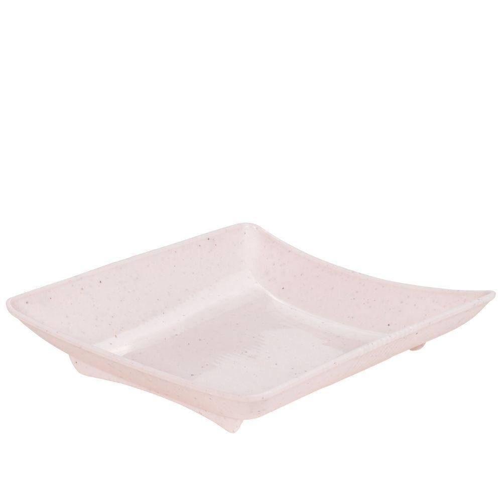 Travessa de plástico quadrada marmorizado 330ml Plasutil ref. 4572