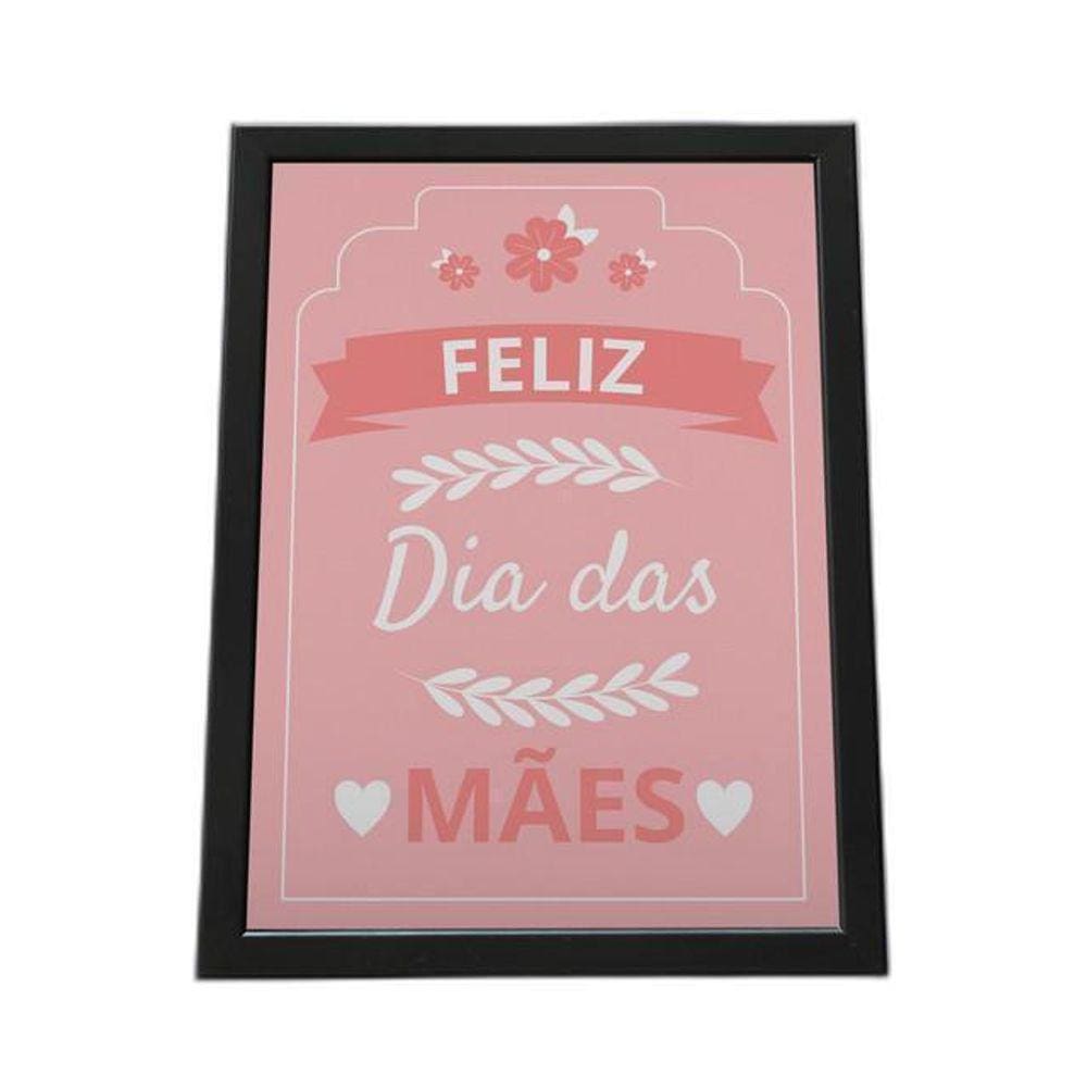 Quadro Com Moldura Feliz Dia Das Mães