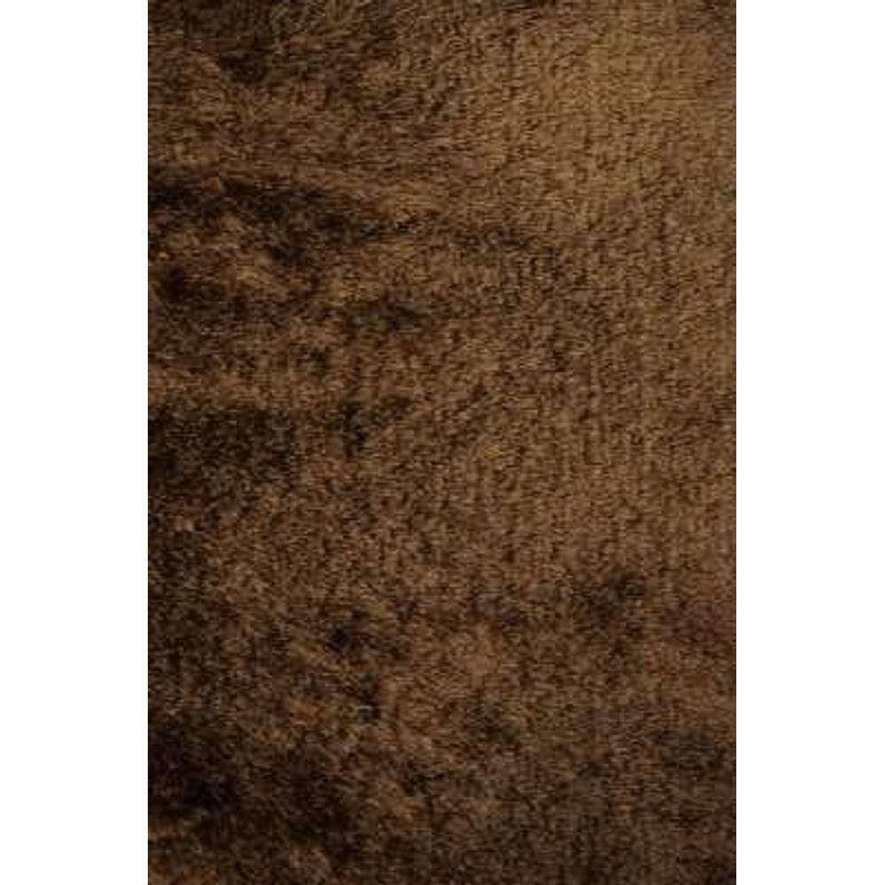 Tapete Yarn Silk Shaggy 250x350 Marrom