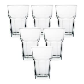 Jogo Copos Vidro Transparente Chicago 6 Peças 350Ml Lehaví