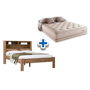 Colchão Casal Scotland Maxspring Herval + Cama Invicta Atacama