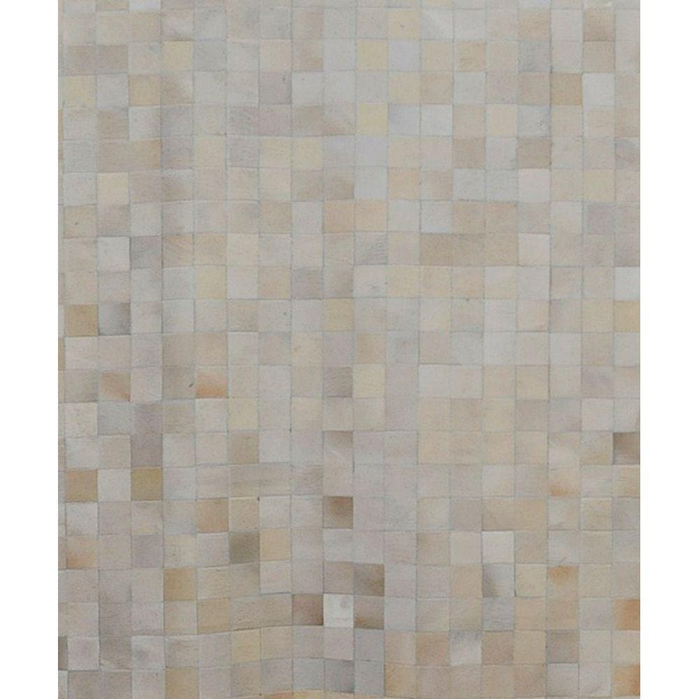 Tapete Couro 150x200 Alcoa 10 Off White