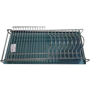 Escorredor De Pratos 570mm Cromado C/ Bandeja Inox Arapuxe