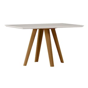 Mesa Mariah 135x90cm - Ypê/Off White