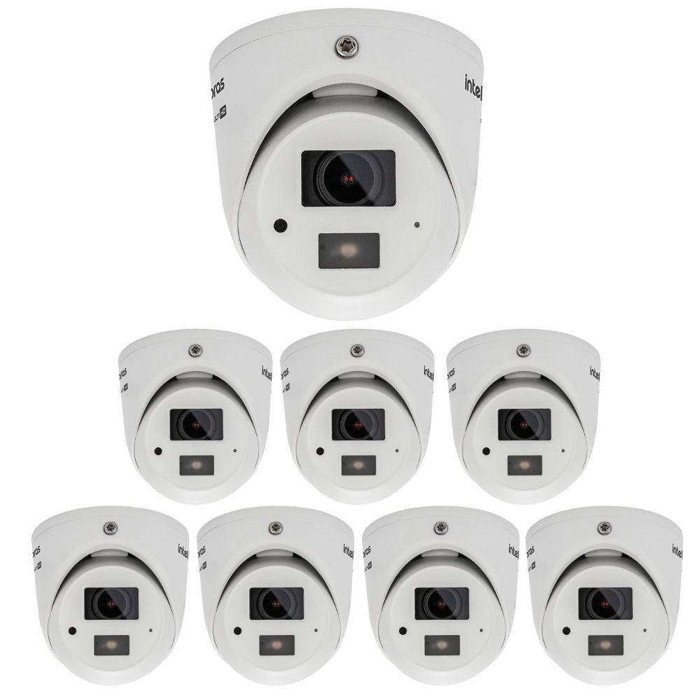 Kit 8 Câmeras Multi HD 2 Megapixels 20m VHD 3220 MINI D Intelbras