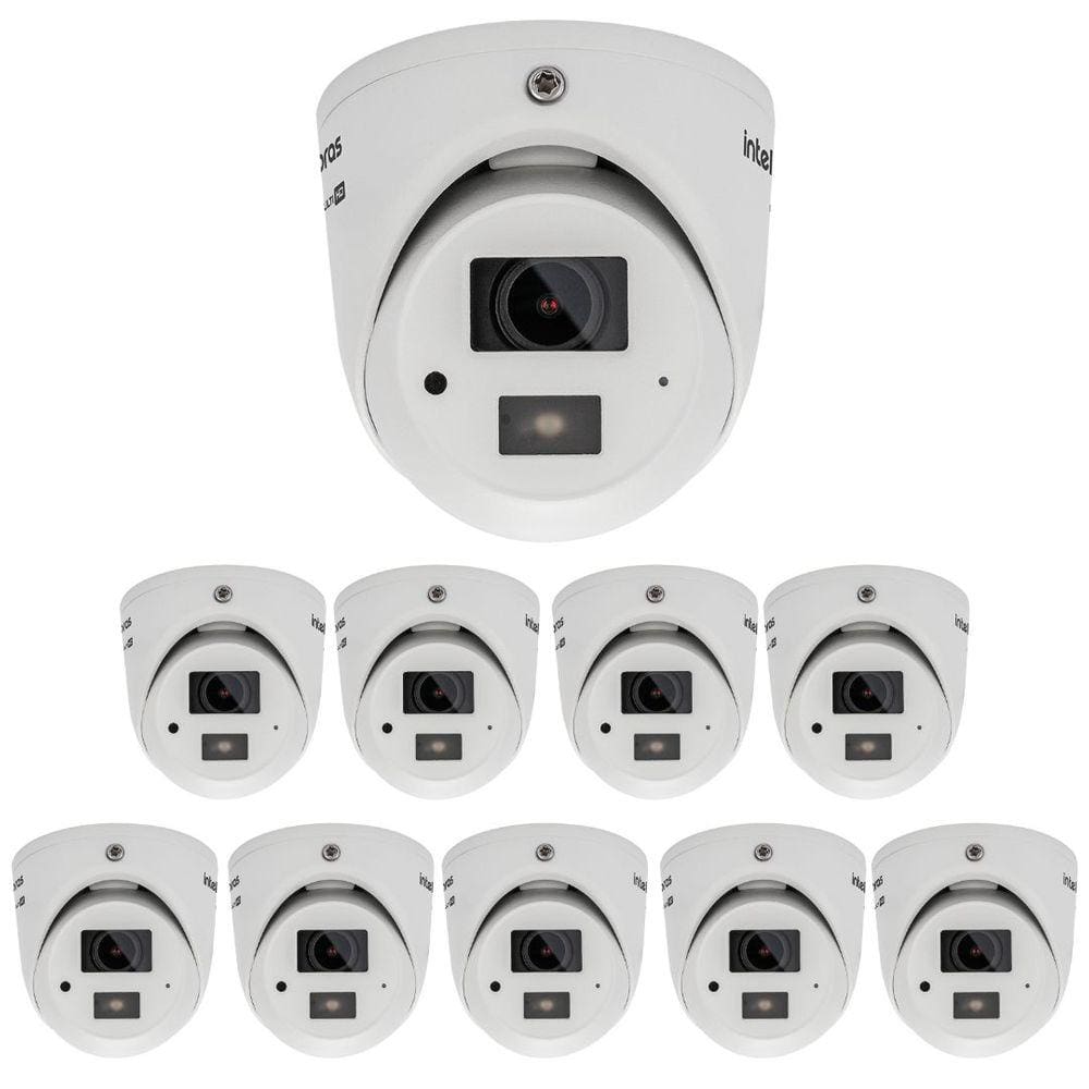 Kit 10 Câmeras Multi HD 2 Megapixels 20m VHD 3220 MINI D Intelbras