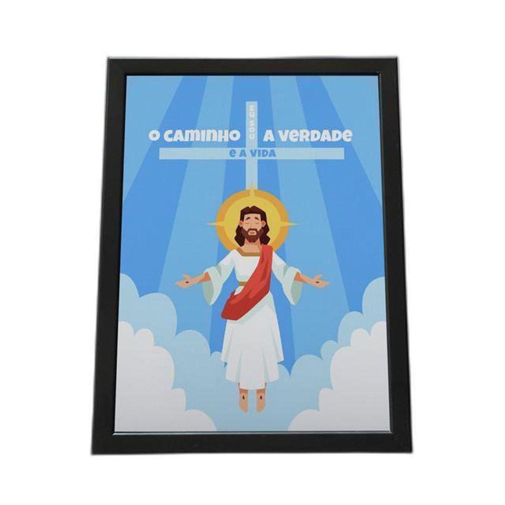 Quadro Com Moldura Religião Cristã 006 Religiao-006-M1