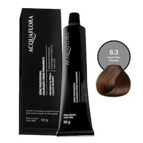Coloração Creme Acquaflora 8.3 Louro Claro Dourado 60g