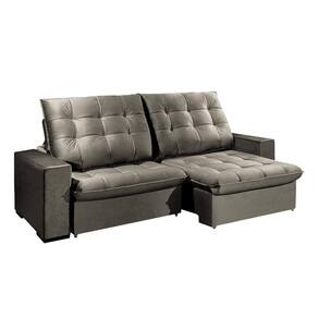 Sofá 4 Lugares Brasil 276 Cm Konfort King Capuccino