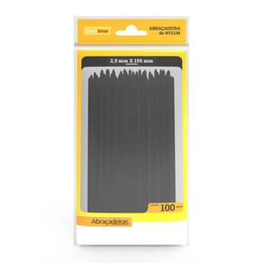 Abraçadeira De Nylon 2,5Mm X 150Mm Preto - Enerbras