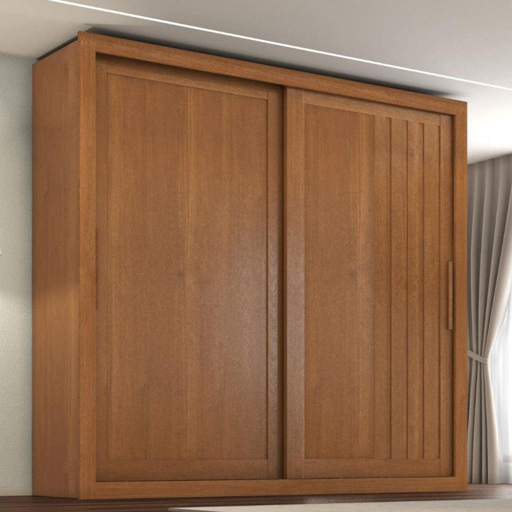 Guarda Roupa Casal 2 Portas de Correr 4 Gavetas Premier Zanzini